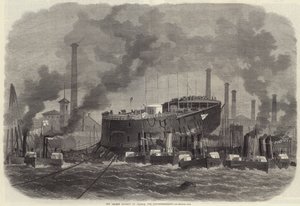 The Recent Attempt to Launch the Northumberland by Edwin Weedon